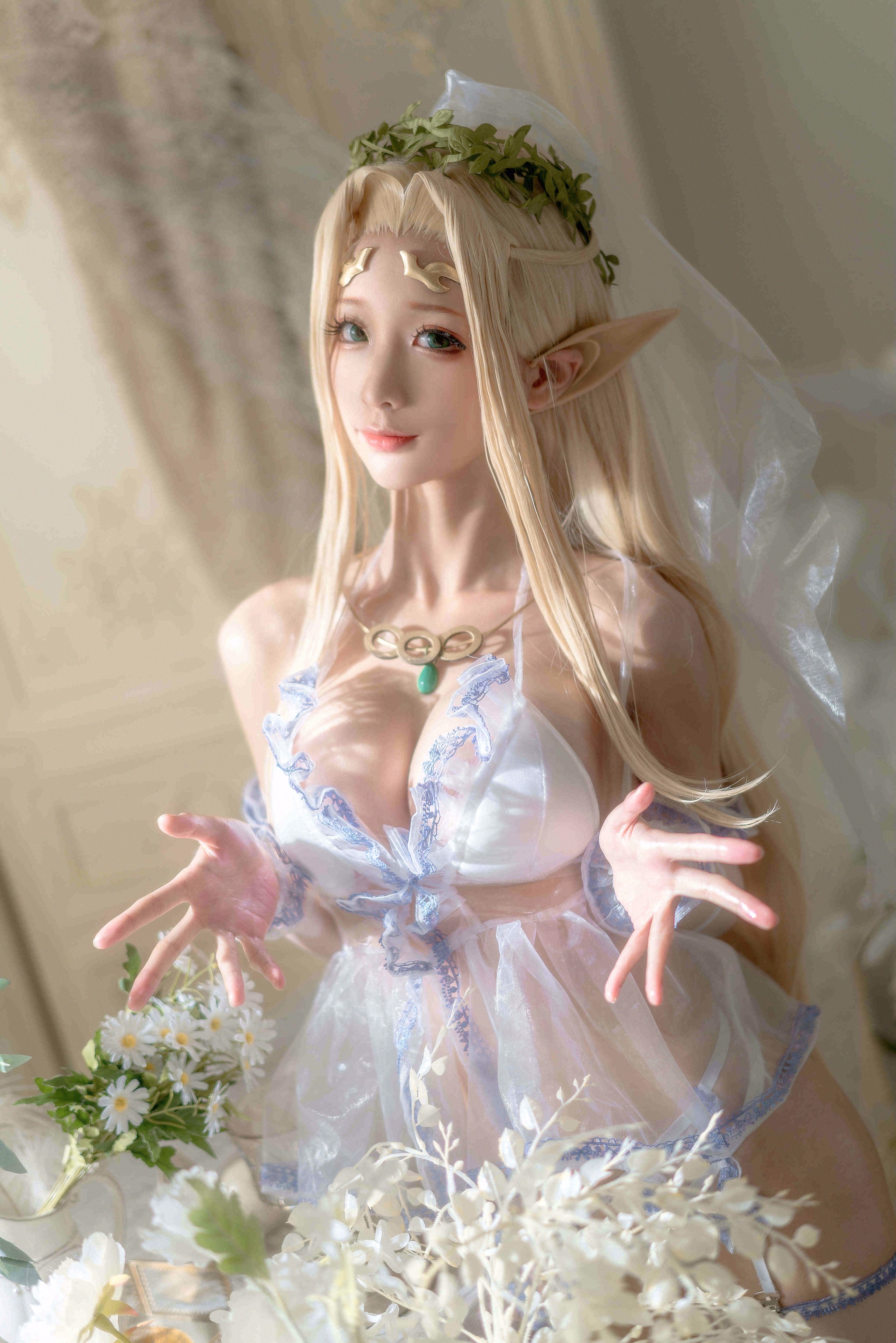 图片[1]-蠢沫沫 – NO.138 白精灵-婚纱 [60P]-XikXak